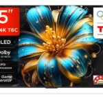 TCL 189 cm (75 inches) 4K Ultra HD Smart QLED Google TV | HDR 10+ | 120Hz Game Accelarator | Dolby Vision & Atmos | 30W Speaker Output | 75T6C
