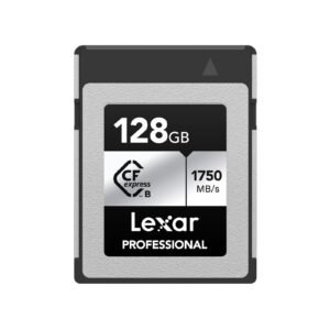 Lexar Professional Silver Series 128GB CFexpress Type B Card – Up to 1750MB/s Read, PCIe Gen3x2, Compatible with DSLR, Backward with XQD Camera (LCXEXSL128G-RNENG)