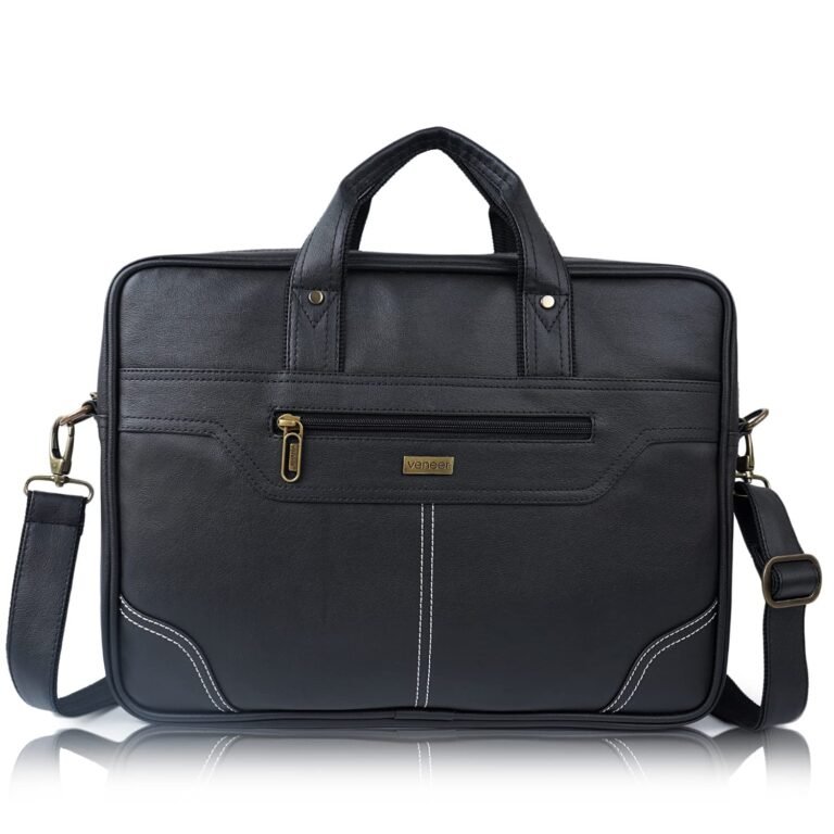 Veneer Laptop Bag 15.6 Inch, Business Briefcase for Men Women 15inch Water Resistant Messenger Shoulder Bag Office Bag
