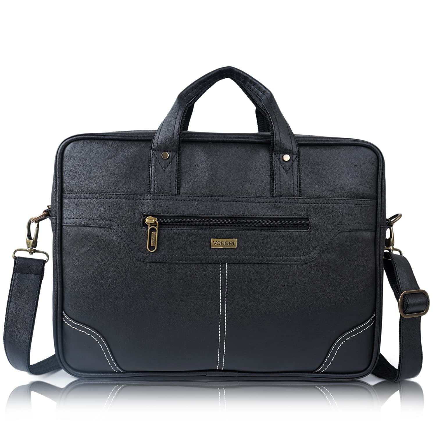 Veneer Laptop Bag 15.6 Inch, Business Briefcase for Men Women 15inch Water Resistant Messenger Shoulder Bag Office Bag