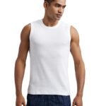 Jockey 9930 Men Super Combed Cotton Rib Solid Round Neck Muscle Vest