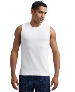 Jockey 9930 Men Super Combed Cotton Rib Solid Round Neck Muscle Vest
