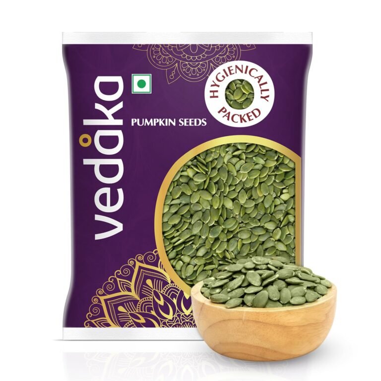 Amazon Brand – Vedaka Raw Pumpkin Seeds | 200 g | Source Magnesium and Potassium | Gluten Free | Daily Crunchy Snacks | Hygienically packed