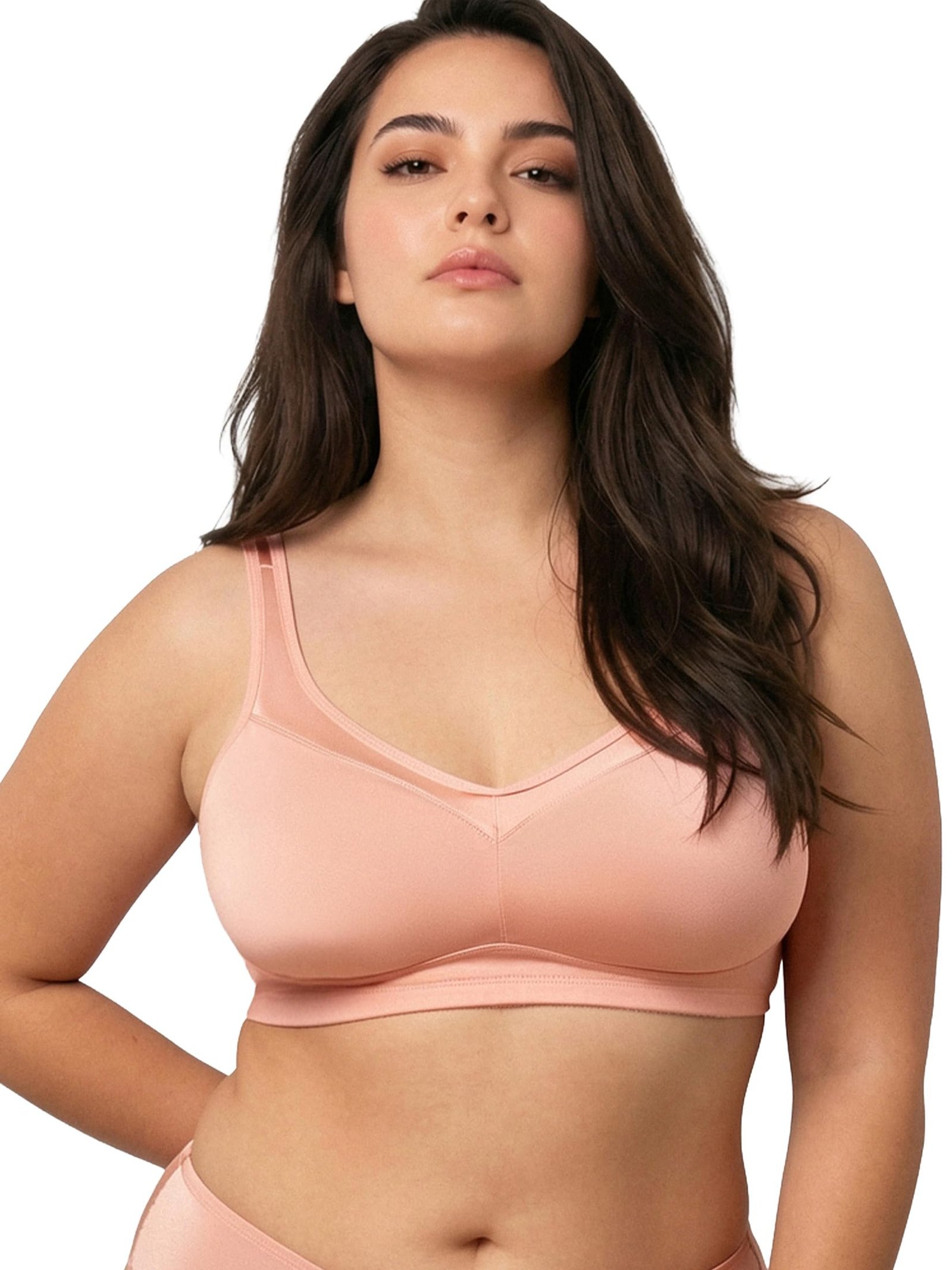 Enamor Full Support Super Lift Women’s Cotton Everyday Minimizer Bra – Non Padded, Wirefree, Full Coverage – A112 (Available in Plus Sizes)