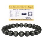 Certified Silver Sheen Obsidian Bracelet for Women Men with Healing Crystal and Reiki Stone – Beautiful Gemstone Beaded Bracelet for Balance, Harmony & Positive Energy