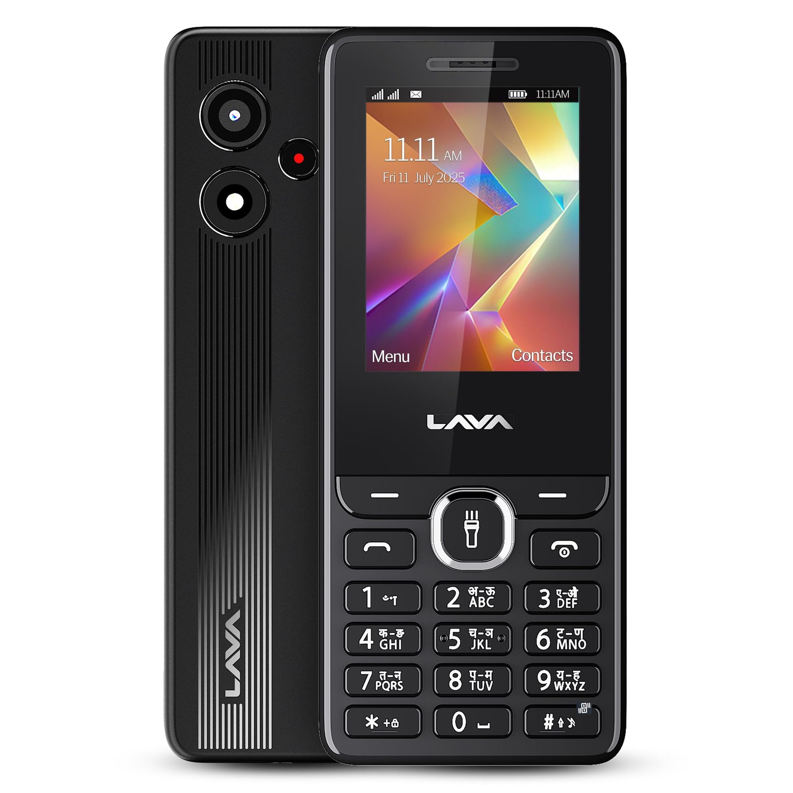 Lava A2 Smart (2025) Dual SIM Keypad Mobile Phone – 2.4” Big Display | Built-in UPI Payments | 1200mAh Battery | Bluetooth Feature | Camera | Auto Call Recording | and 9 Regional Languages – Black