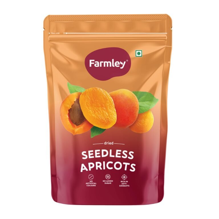 Farmley Premium Turkish Dried Apricots | 180g | Exotics Apricots Dry Fruits, Seedless Apricots, Khumani (Pack of 1)