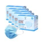 Unisex 3Ply Non-Woven Fabric Mask With Ultra Soft Fabric Wide Ear Loop Inbuilt Plastic Nose Wire Iso And Ce Certified