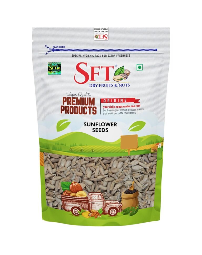 SFT Sunflower Seeds 1 Kg – Raw Seed for Eating | Healthy Snacks | High in Vitamin, Fibre & Protein Seeds | Non – GMO seed | Diet Food | Gluten free | Premium Raw Sunflower seed