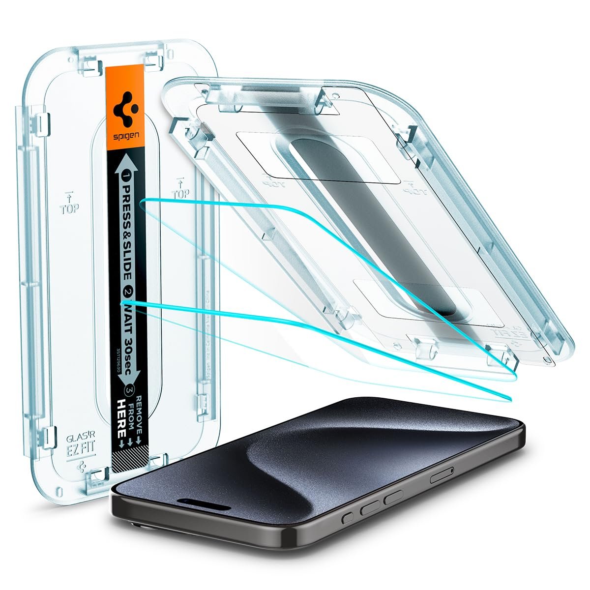 Spigen EZ Fit Tempered Glass for iPhone 15 Pro