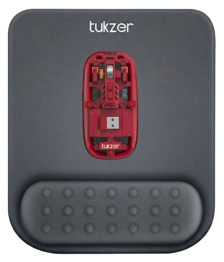 Tukzer Gel Mouse Pad Wrist Rest Memory-Foam Ergonomic Mousepad| Cushion Wrist Support & Pain Relief| Suitable for Gaming, Computer, Laptop, Home & Office Non-Slip Rubber Base (Grey)
