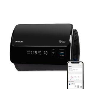 Omron Smart Elite+ HEM 7600T Tubeless 360° Accurate Arm Digital Blood Pressure Monitor With Intellisense Technology & Intelli Wrap Cuff With Bluetooth Connectivity to Store Historic Measurements
