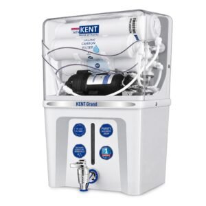KENT Grand RO Water Purifier | Advanced RO Tech for Sabse Shudh Paani | RO+UF+TDS Control + UV LED Tank| 7.5L| 20LPH Flow|Ideal for Borewell/Tanker/Municipal Water | Largest Service Network |White
