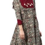 Yash Gallery Women’s Cotton Relaxed Fit Anarkali Kurta
