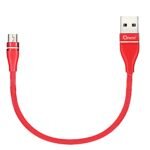 Red Short 25cm Micro USB Cable Fast Charging Nylon Braided Power Bank Wire Unbreakable Cord 20W 480Mbps Data Sync for Android Phone Kindle PS4 TV Stick Raspberry Pi Chromecast Tablet
