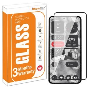 OpenTech® Military-Grade Tempered Glass for Nothing CMF Phone 2 Pro/Nothing Phone 3A Lite (6.77 Inch) with Edge to Edge Coverage – Case Friendly, Anti-scratch and Bubble free installation kit