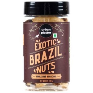 Urban Platter Brazil Nuts, 100g (Rich in Selenium | Superfood | Have 1 Daily | Product of Peru)