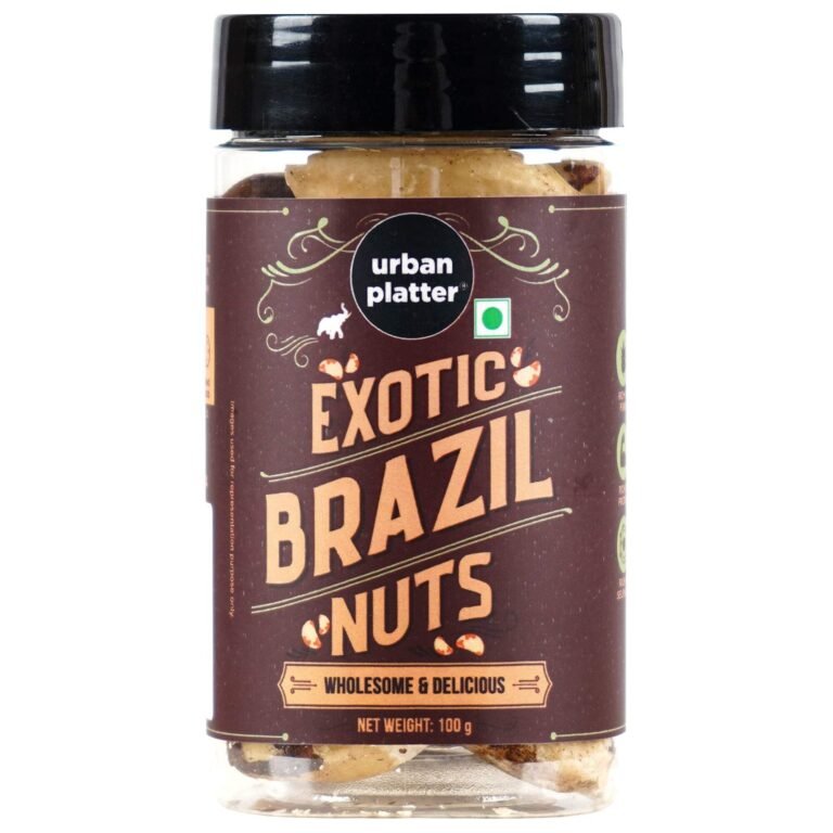 Urban Platter Brazil Nuts, 100g (Rich in Selenium | Superfood | Have 1 Daily | Product of Peru)