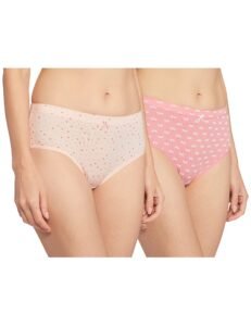 Van Heusen Women’s Hipster Panty |Everyday Panty|Cotton Stretch|Anti‑Bacterial Tech|Keeps You Dry and Fresh|Sweat Absorbent|Inner Elastic|No‑Marks Waistband (Assorted Elevated Prints) Style 11113