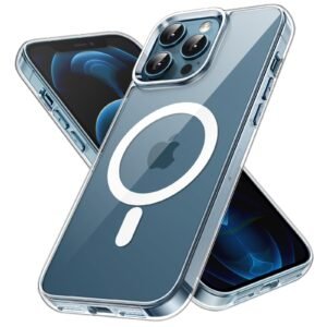 JETech Magnetic Case for iPhone 12 Pro Max, Clear