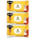 Foodie Puppies Anti-Bacterial 300 Pulls Pet Wet Wipes (Fresh Apple) – 100 Wipes (Pack of 3) | Grooming Wipes for Dogs, Puppies, Cats, Rabbits & Small Animals | SLS Free, Paraben Free & Cruelty Free