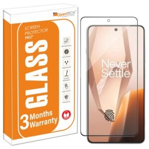 OpenTech® Military-Grade Gorilla Tempered Glass Screen Protector for OnePlus 13R with Edge to Edge Coverage – Case Friendly, Anti-scratch and Bubble free installation kit