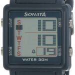 SF Digital Grey Square Dial Men’s Sport Watch-NL77043PP02A