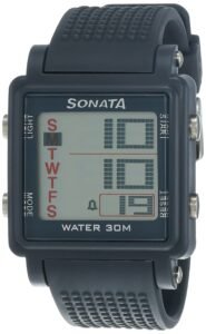 SF Digital Grey Square Dial Men’s Sport Watch-NL77043PP02A