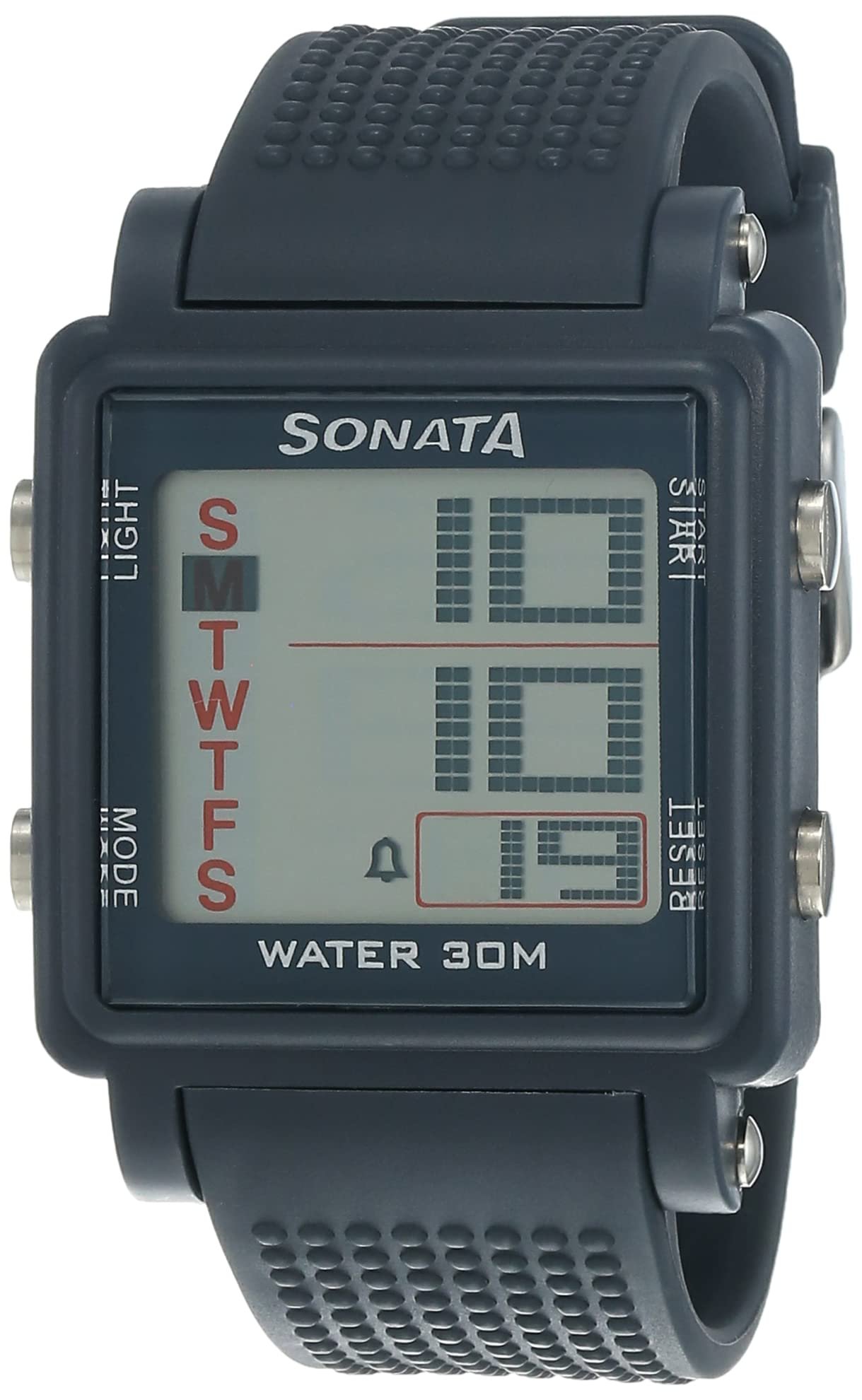 SF Digital Grey Square Dial Men’s Sport Watch-NL77043PP02A