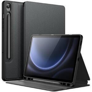 JETech Folio Case for Samsung Galaxy Tab S10 Lite/S10 FE/S9 FE 10.9″, Black
