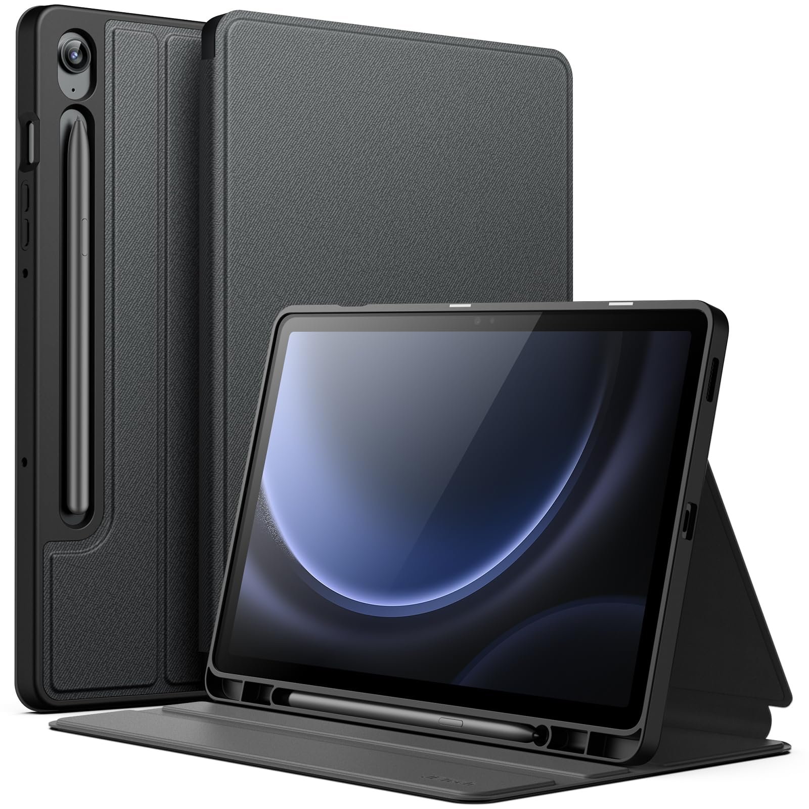 JETech Folio Case for Samsung Galaxy Tab S10 Lite/S10 FE/S9 FE 10.9″, Black
