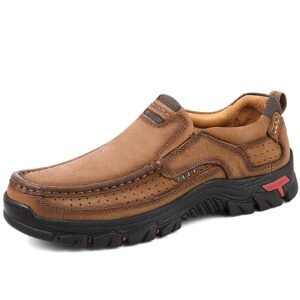 COSIDRAM Men Walking Leather Shoes Sneakers Luxury Casual Slip On Loafers