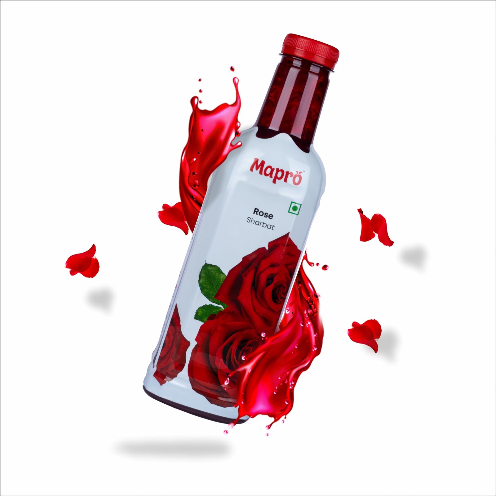 Mapro Rose Sharbat, Gluten Free, 1000Millilitres, Pack of 1