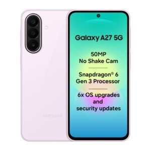 Samsung Galaxy A27 5G (Light Pink, 8GB RAM, 128GB Storage) | 50MP No Shake Triple Camera | Snapdragon 4nm Processor | LPDDR5x | UFS 3.1 Storage | 6 Gen OS Upgrades | Super AMOLED Display