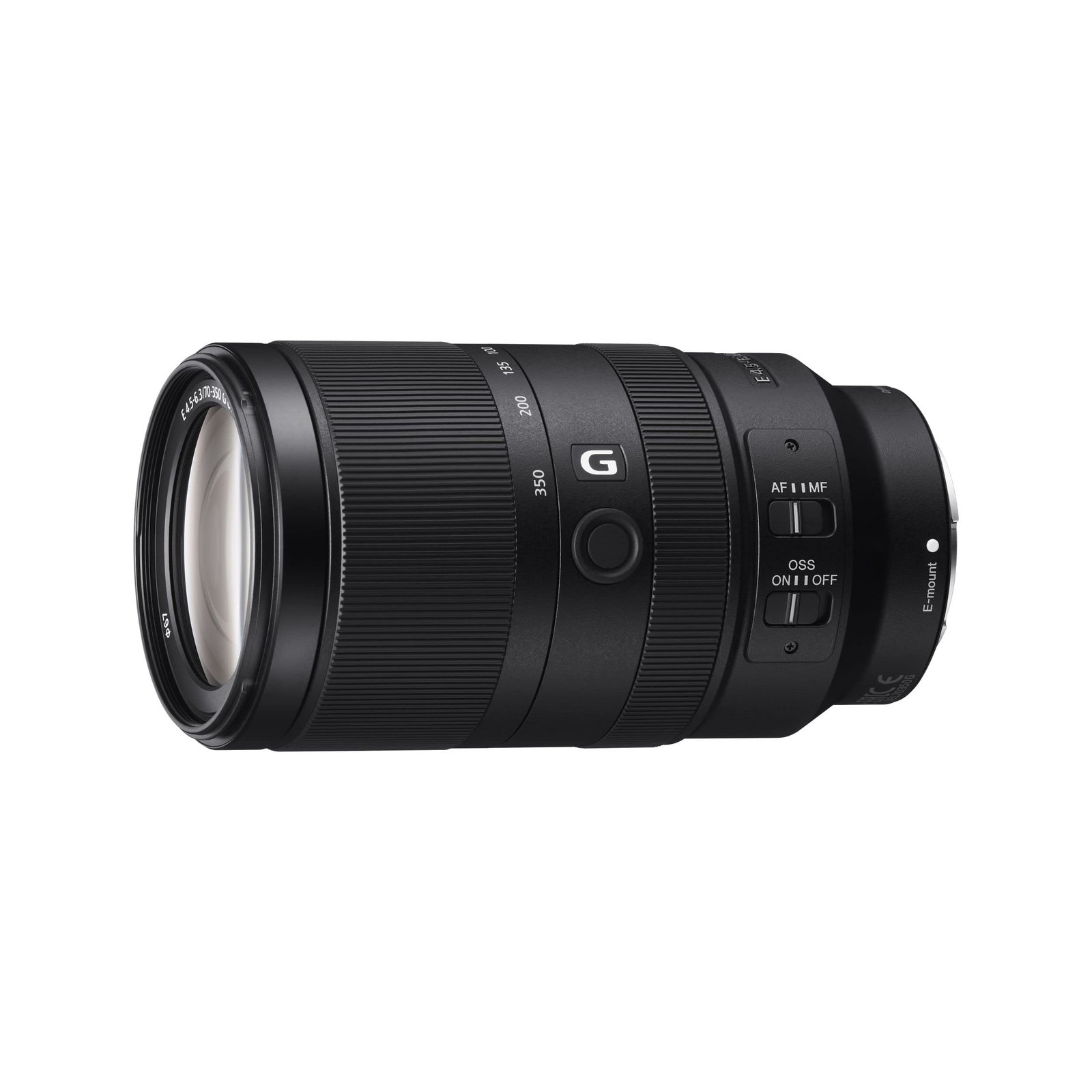 Sony E Mount E 70 350mm F4.5 6.3 G OSS APS-C Lens (SEL70350G) | Super Telephoto Zoom | for Wildlife Photography, Black