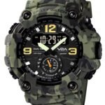 V2A Analogue – Digital Men’s Watch (Green Dial Green Colored Strap)