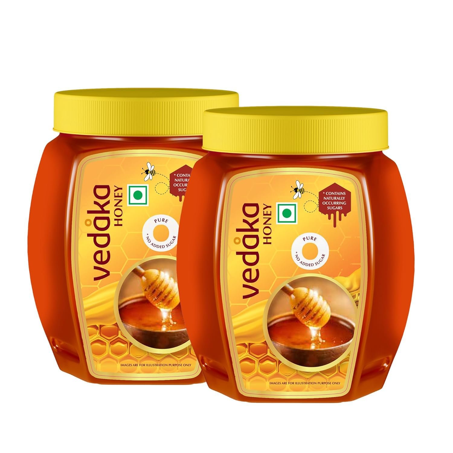 Amazon Brand – Vedaka Honey | 2 Kg | 1 Kg x Pack of 2 | Pure| No Added Sugar | Rich in Antioxidants | Source of Nutrition & Energy