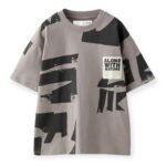 Alan Jones Clothing Boys Oversized Cotton Printed T-Shirt | Round Neck, Short Sleeves, Casual Wear