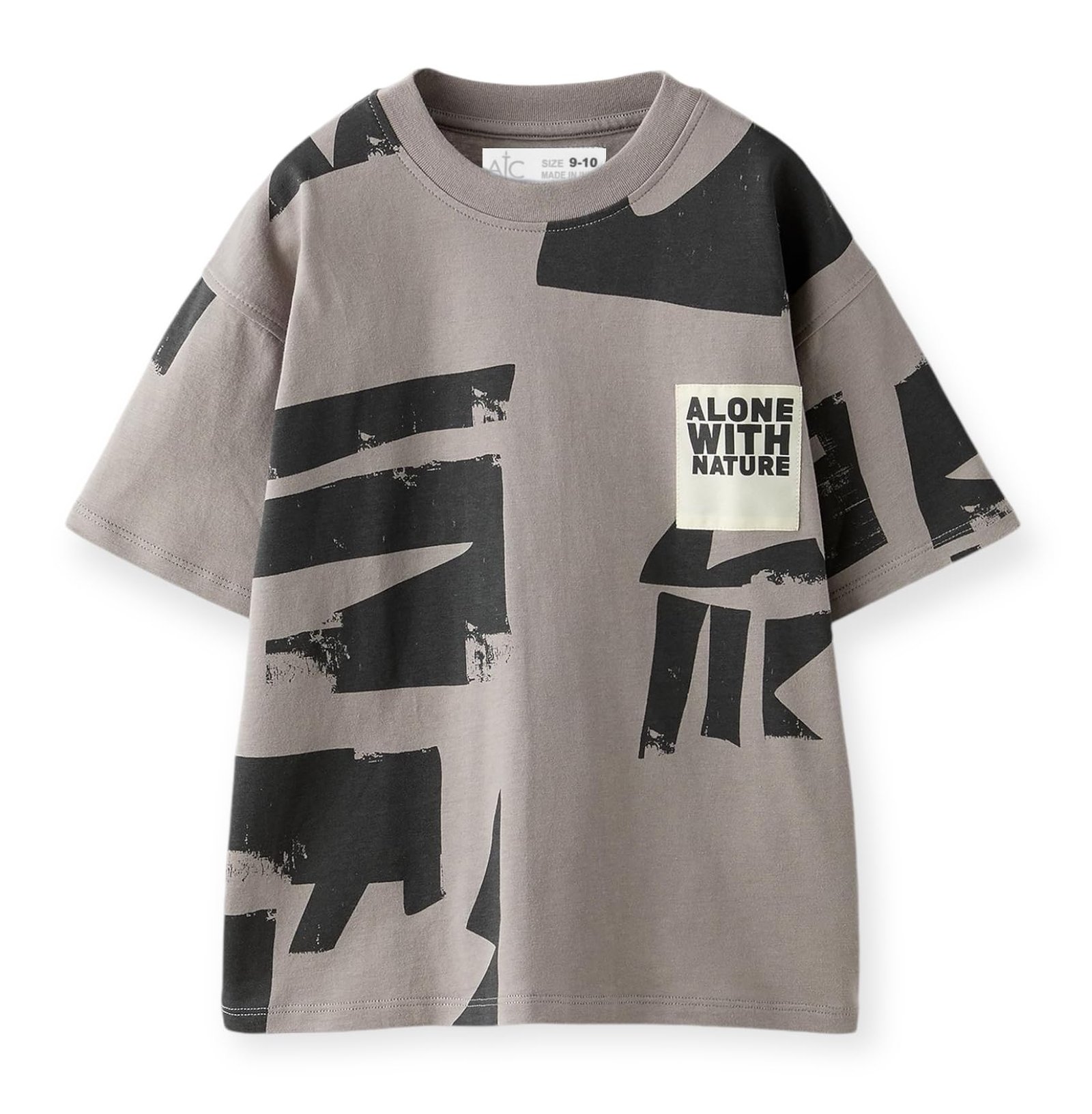 Alan Jones Clothing Boys Oversized Cotton Printed T-Shirt | Round Neck, Short Sleeves, Casual Wear