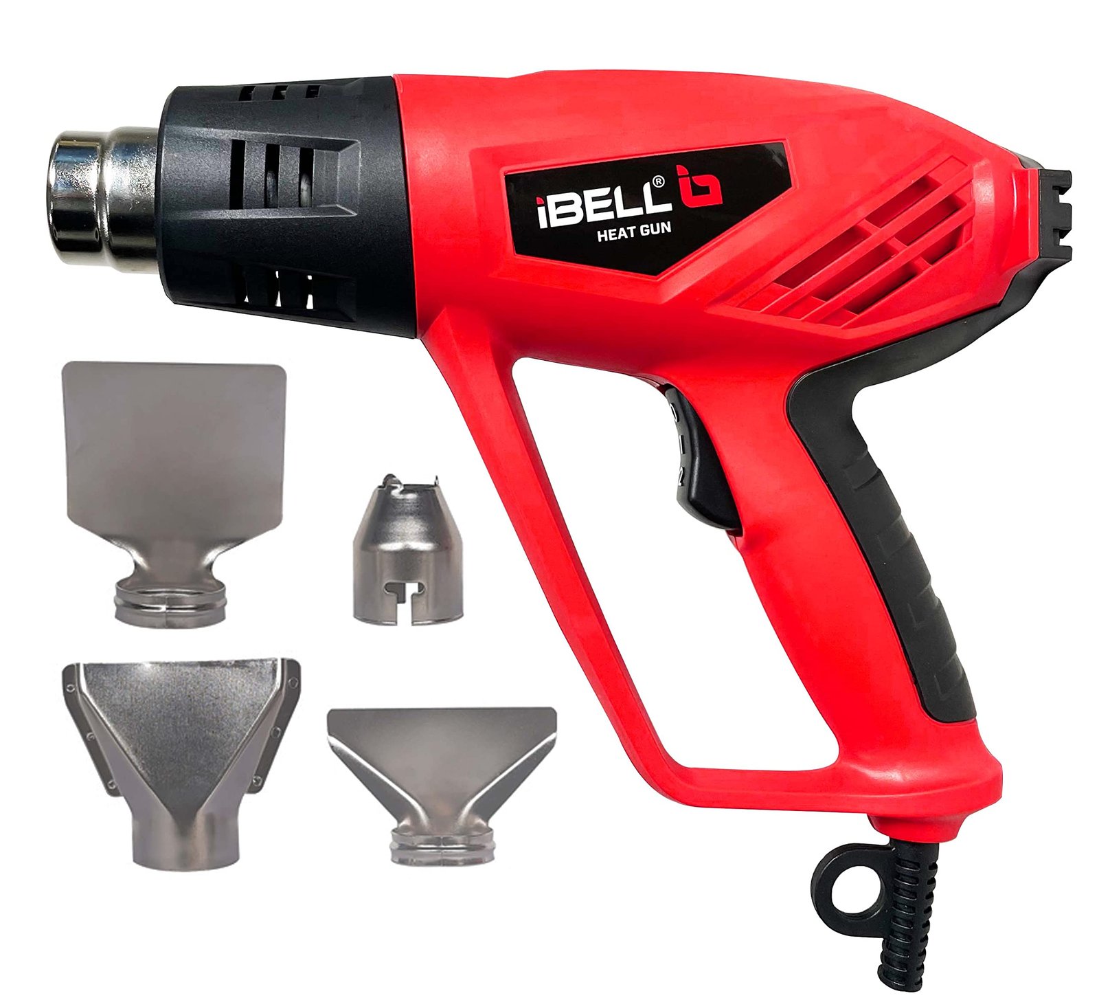 IBELL IBL HG20-82C Hot Air Tool 2000W, Dual Temperature Heat Gun with 350°C & 550°C Settings, 250L/min & 550L/min Air Flow, Hot Air Gun for Paint Removal, PVC Shrinking & DIY Work – 6 Months Warranty