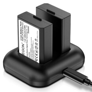 LP-E10 ENEGON Replacement Battery (2-Pack) and Rapid Dual Charger for Canon LP-E10 and Canon EOS Rebel T3
