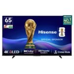 Hisense 164 cm (65 Inches) 4K Ultra HD Smart QLED TV | 48W Powerful Speakers | Dolby Atmos & HDR10+ | ALLM, VRR & Game Mode and Cricket | AI 4K Upscaler | VIDAA OS | 65E75Q (Black)
