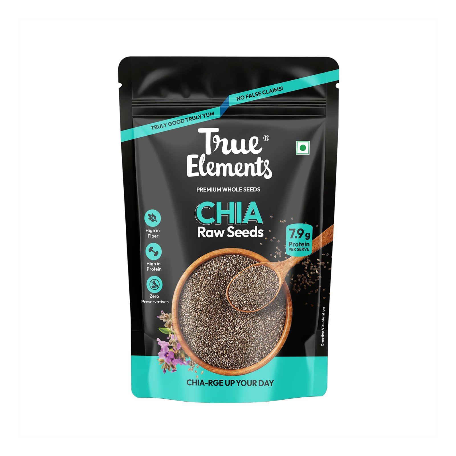 True Elements Chia Seeds 500g – Dirt & Stone Free Premium Seeds