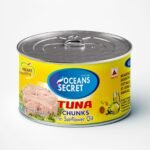 Oceans Secret Tuna Chunks in SunflowerOil 180gm Pack of 2 Canned Tuna Fish | Balanced Nutrition | Heart Healthy | in Sunflower Oil | Premium Cuts Ready to Eat