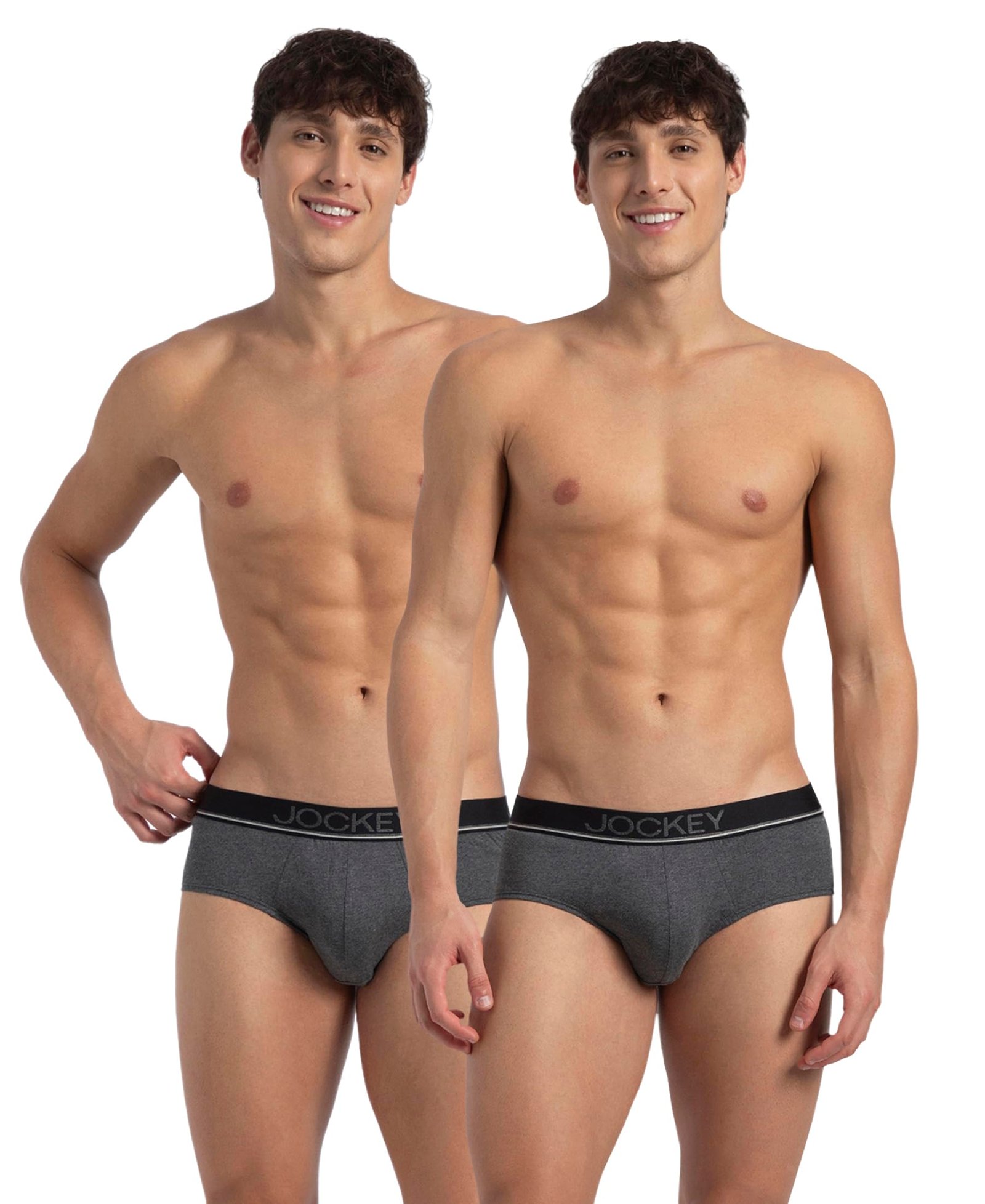 Jockey 8037 Men Super Combed Cotton Solid Brief (Pack of 2)