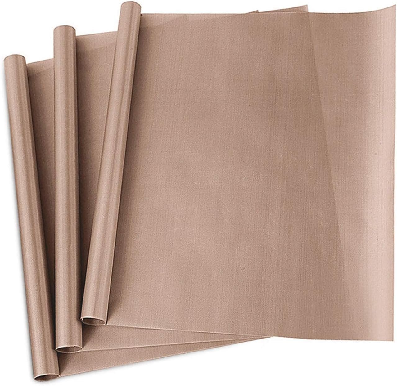 YRYM HT 3 Pack PTFE Teflon Sheet for Heat Press Transfer Sheet Non Stick 16 x 20″ Heat Transfer Paper Reusable Heat Resistant Craft Mat