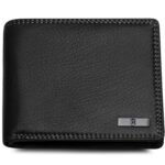 HORNBULL Stella Mens Black Purse | Stylist Mens Wallet with RFID Blocking | Wallet Men Brown Genuine Leather Gift Set