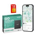 Onelap GO Portable GPS (with 12 Months 4G SIM Recharge) – Wireless GPS Tracker for Car, Kids School Bag, Scooty or Trucks | 10000 mAH Battery | Voice Monitoring | Magnetic Grip | 1 Yr Android iOS app