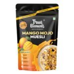 True Elements Mango Mojo Muesli 350 g with Alphonso Mango | Healthy Breakfast Cereal | High Fiber, Protein Rich | Rolled Oats, Seeds & Grains | No Added False Claims | Limited Edition