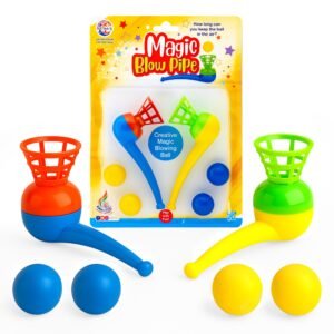 Ratna’s Magic Blow Pipe Set of 2 Floating Ball Creative Magic Blowing Ball Toy Party Game for Kids & Adults